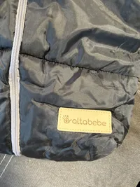 Altabebe Kinderwagen Fußsack Winter Fleece gefüttert Schwarz 67cm 6
