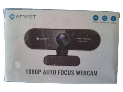 EMEET Webcam 1080 HD Autofokus Schwarz für PC Laptop Video Konferenz