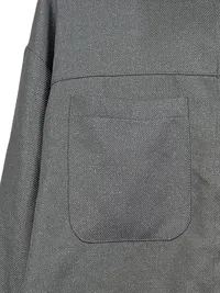 Alia Damen Overshirt Hemdjacke Gr. 44/XXL Grau Langarm Knopfleiste 3