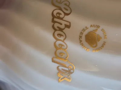 Schocofix Tasse mit Untertasse Porzellan Weiß Klassisch 150ml