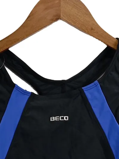 Beco Damen Badeanzug Gr. 36 Sportlich Mehrfarbig Polyamid Schwimmanzug