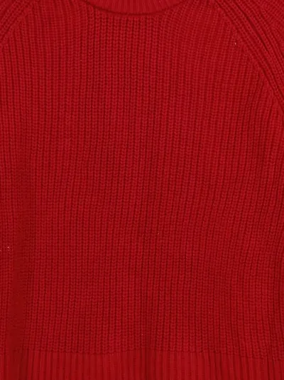 About You Damen Pullover Gr. 38/M Rot Casual Baumwolle Langarm