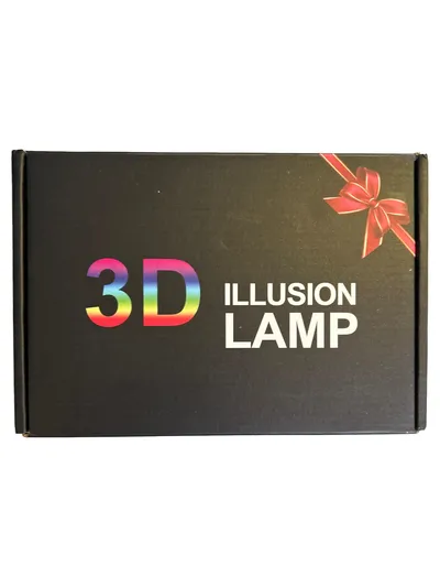 VOLTCRAFT 3D Illusion Lampe Nachtlicht Modern Schwarz