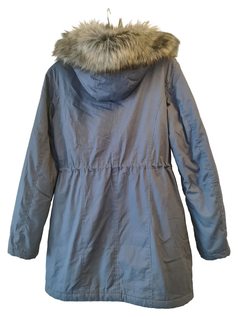 bpc selection Damen Parka Blau Gr. 36/S Casual Sterne Nieten Kapuze 2