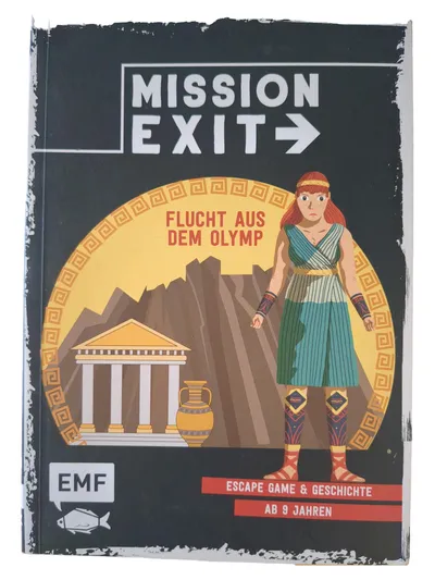 EMF Mission Exit Flucht aus dem Olymp Rätselspiel Escape Game ab 9 Jahren