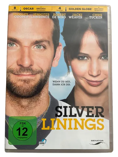 Silver Linings DVD Romcom Bradley Cooper Jennifer Lawrence Senator