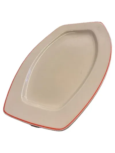 Hutschenreuther Selb Servierplatte Porzellan Beige 38.5 cm Klassisch Uni