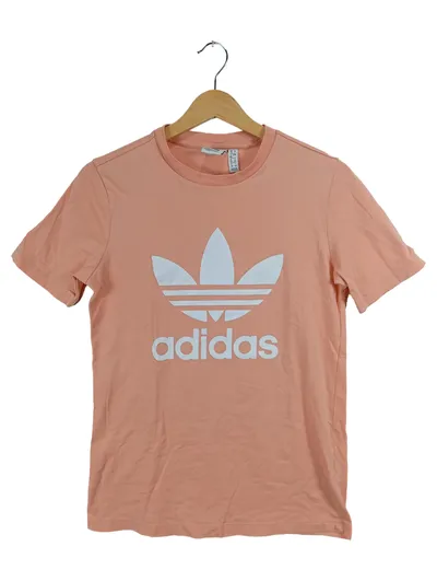 Adidas Originals Damen T-Shirt Trefoil Logo Rosa Gr. 38 M
