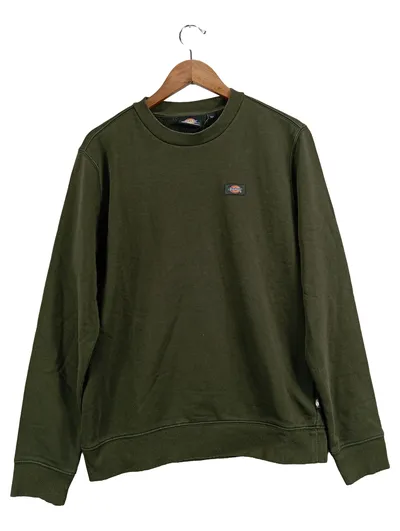 Dickies Sweatshirt Herren Gr. S Oliv Grün Pullover Sweater Logo