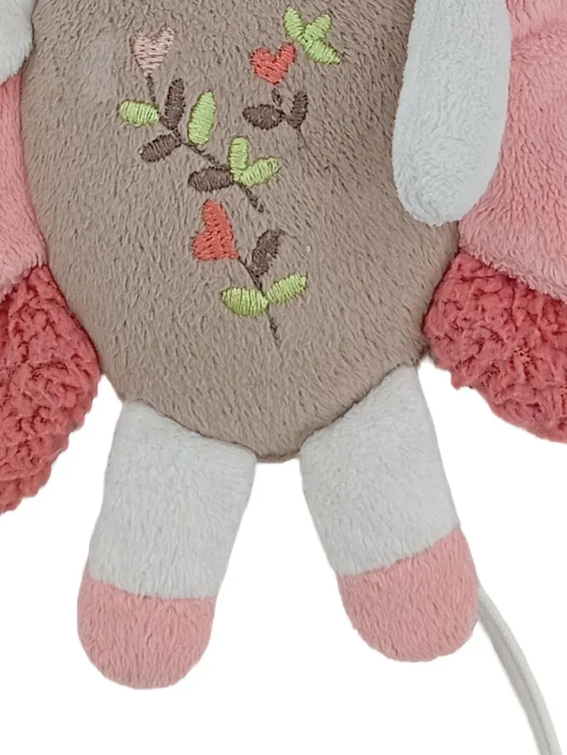 Fehn Baby Spieluhr Schmetterling Rosa Plüsch Kuscheltier Musik Mobile 2