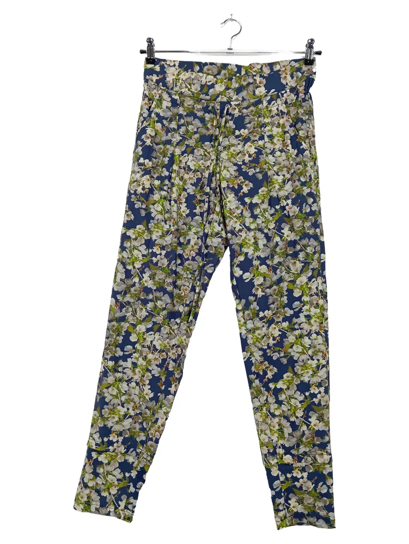 Candice Cooper Damen Stoffhose Gr. 38 Mehrfarbig Floral Feminin 1