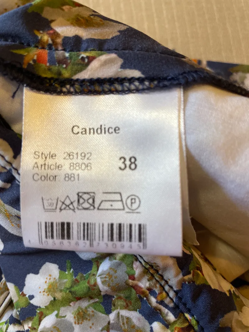 Candice Cooper Damen Stoffhose Gr. 38 Mehrfarbig Floral Feminin 2
