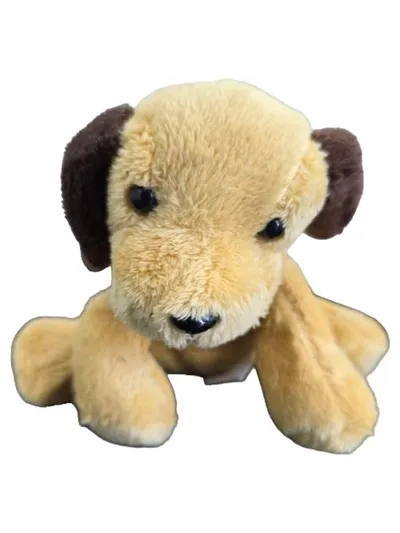 Topline Kuscheltier Plüschtier Hund Beige 13 cm Stofftier Welpe