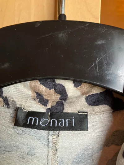 Monari Damen Leichte Jacke Animal Print Leopardenmuster Mehrfarbig Gr. 38 M