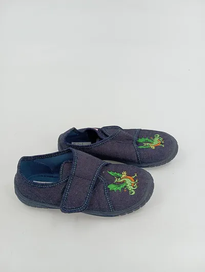 Superfit Hausschuhe Jungen Drache Blau Gr. 29 Klettverschluss Tiermotiv