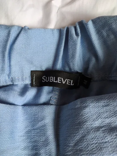 Sublevel Damen Stoffhose Culotte Blau Gr. M Casual