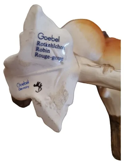 Goebel Porzellan Rotkehlchen Dekofigur Vogel Paar Robin Germany Klassisch