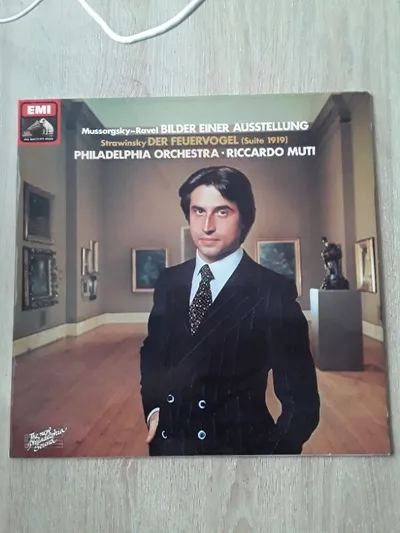 EMI Riccardo Muti Mussorgsky Bilder Ausstellung Strawinsky Feuervogel Vinyl LP