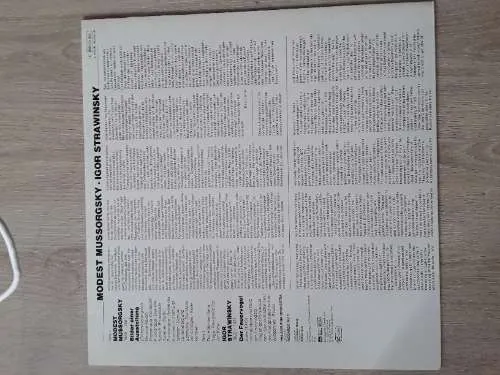 EMI Riccardo Muti Mussorgsky Bilder Ausstellung Strawinsky Feuervogel Vinyl LP 2