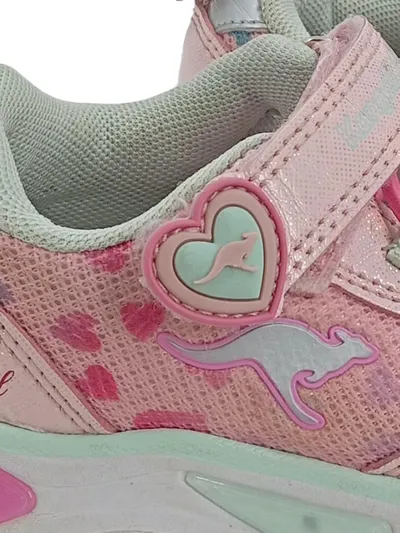 KangaROOS Mädchen Sneaker low Gr. 24 Rosa Mehrfarbig Freizeit