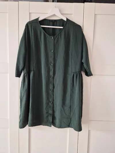 Monki Damen Blusenkleid Gr. 36/S Grün