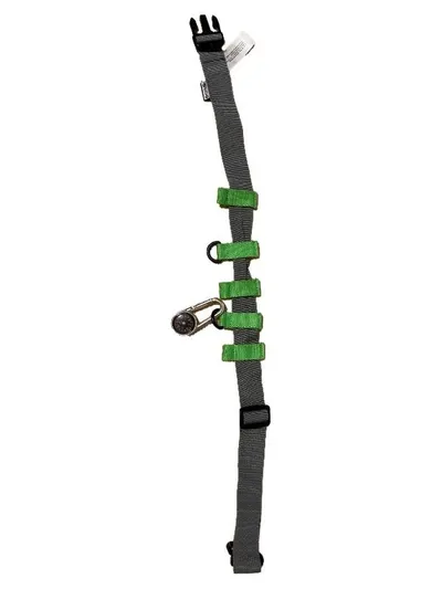 JAKO-O Kinder Gürtel mit Karabiner Grau Grün 80cm Outdoor