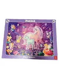 Asso Rahmenpuzzle Einhorn Elfe 51 Teile Kinder Puzzle ab 4 Jahre Wald 1