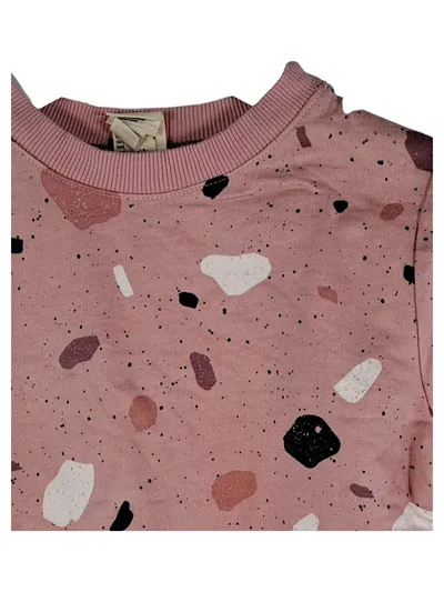 ALANA Mädchen Langarmshirt Pullover Rosa Terrazzo Gr. 92 Baumwolle