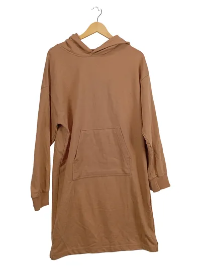 SUBLEVEL Damen Kapuzenpullover Hoodie Beige Gr. 40/L Casual mit Kängurutasche