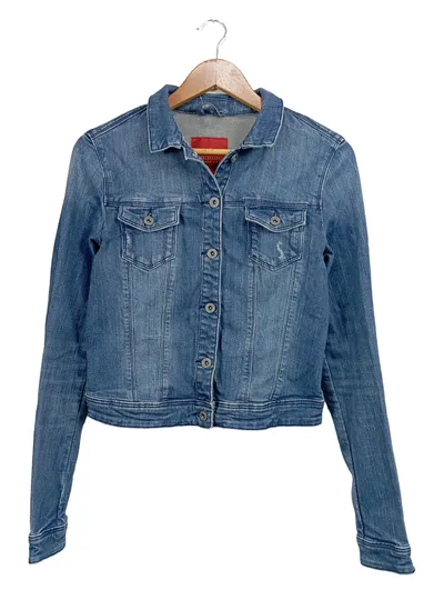EDC Jeansjacke Damen Gr. 38/M Blau Casual Denim Jacke