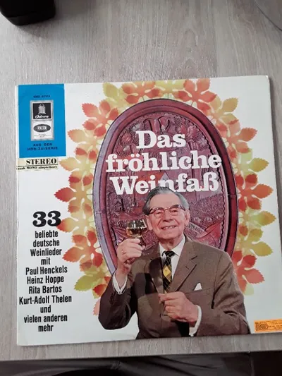 Das fröhliche Weinfass Vinyl LP Odeon 33 deutsche Weinlieder Schlager