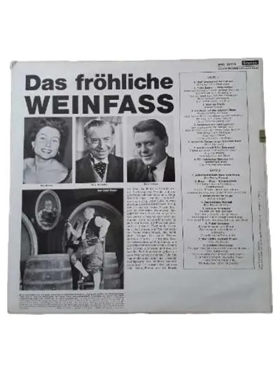 Das fröhliche Weinfass Vinyl LP Odeon 33 deutsche Weinlieder Schlager