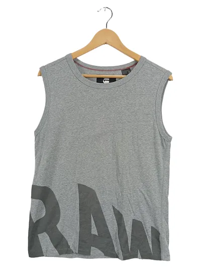 G-Star RAW Herren Tank Top Muskelshirt Grau XXS Straight Fit