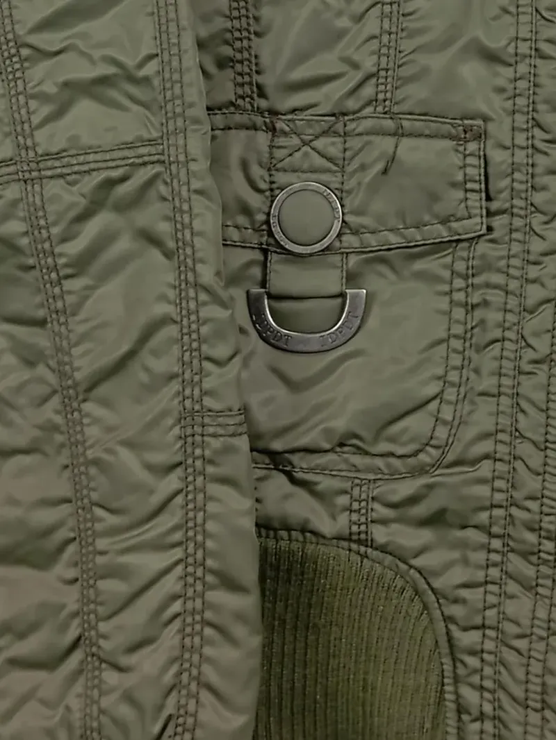 Sublevel Damen Steppjacke Gr. S/36 Oliv Bomberjacke Übergangsjacke 5