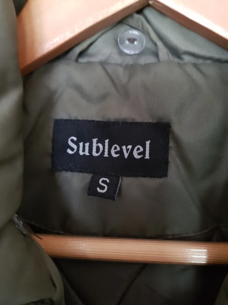 Sublevel Damen Steppjacke Gr. S/36 Oliv Bomberjacke Übergangsjacke 6