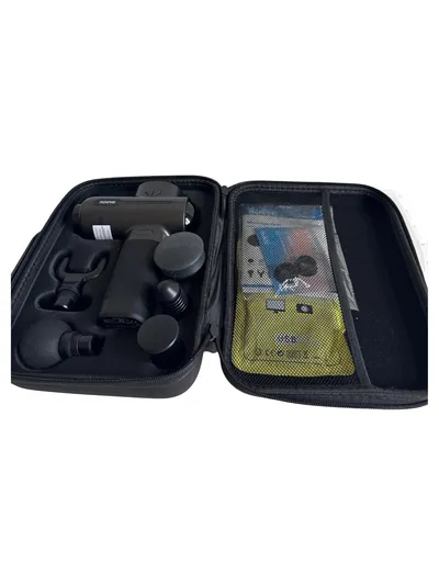 RENPHO Massagegerät mit Zubehör Set Schwarz Muskelmassage Akku USB