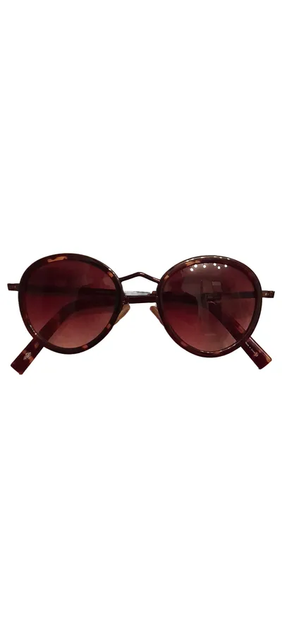 Cole Haan Damen Sonnenbrille Rund Schildpatt-Optik Klassisch
