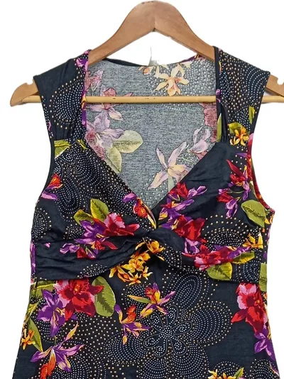 Alba Moda Damen Freizeitkleid Blumenmuster Gr. 42 Sommerkleid