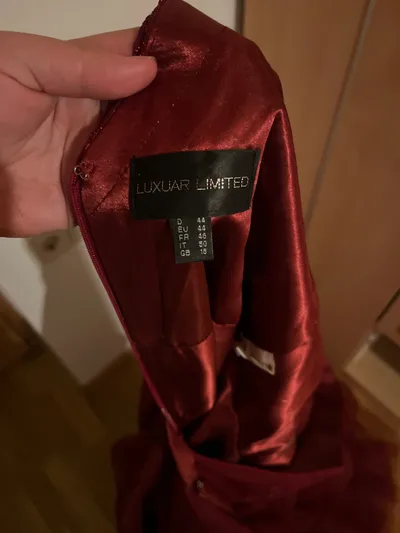 Luxuar Limited Abendkleid Rot Gr. 44 Tüll Glitzer Festlich Damen