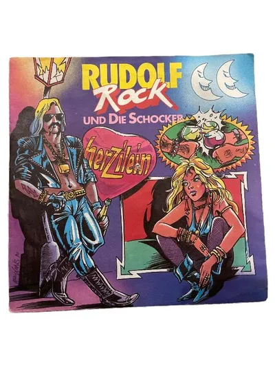 BMG Rudolf Rock und die Schocker Herzilein Schlager Vinyl Single 7"