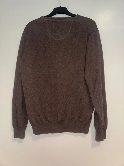 FYNCH-HATTON Herren Pullover V-Ausschnitt Braun Gr. 48/M
