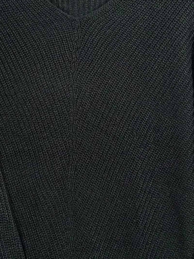 everme Damen Pullover Strickpullover V-Ausschnitt Gr. M Grün Acryl