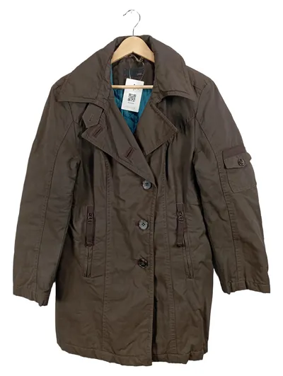 CINQUE Damen Trenchcoat Gr. 40 Braun Baumwolle Mantel Klassisch