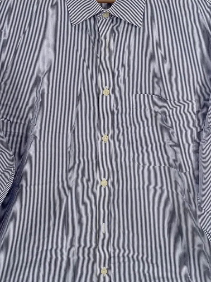 Charles Tyrwhitt Business Hemd Herren XL Blau Weiß Gestreift Baumwolle 4