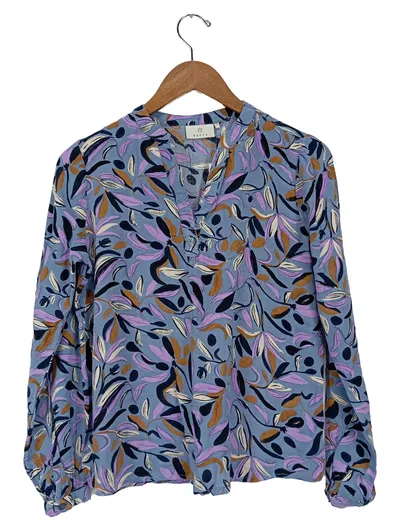 Kaffe Damen Bluse 34;XS Mehrfarbig Blumenmuster Langarm Viskose