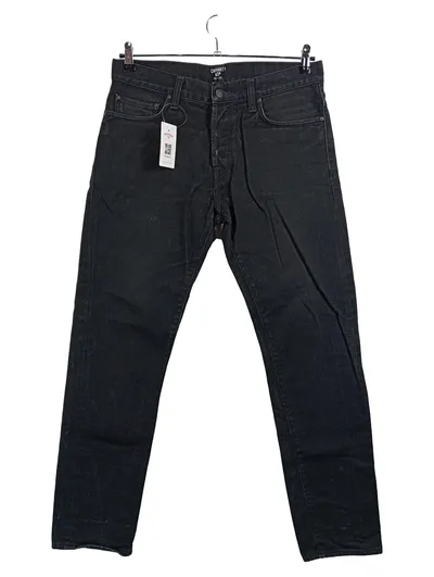 Carhartt WIP Herren Jeans Regular Fit Schwarz W32/L32 Baumwolle