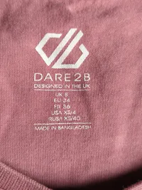 Dare 2b Damen Sport Shirt Rosa Gr. 34/XS Palmen-Sonnenuntergang-Print 5