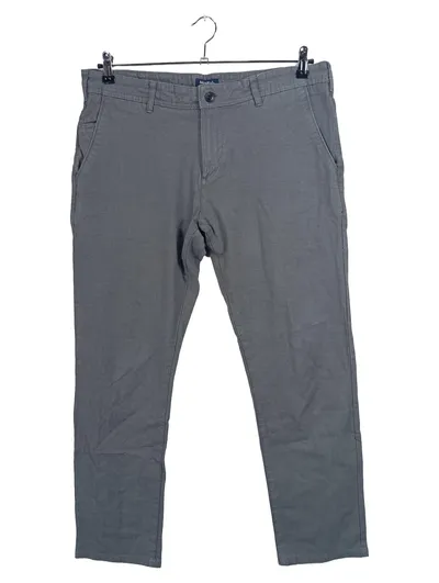 McNeal Herren Stoffhose Regular Fit Gr. 52 W36 Grau Baumwolle