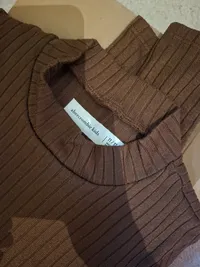 Abercrombie Kids Pullover Mädchen Gr. 146 11-12 Jahre Braun Rippstrick 3