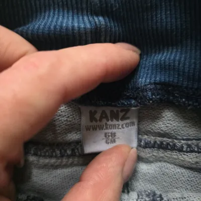 KANZ Baby Jeans Hose Gr. 68 Blau Elastikbund Baumwolle Mädchen